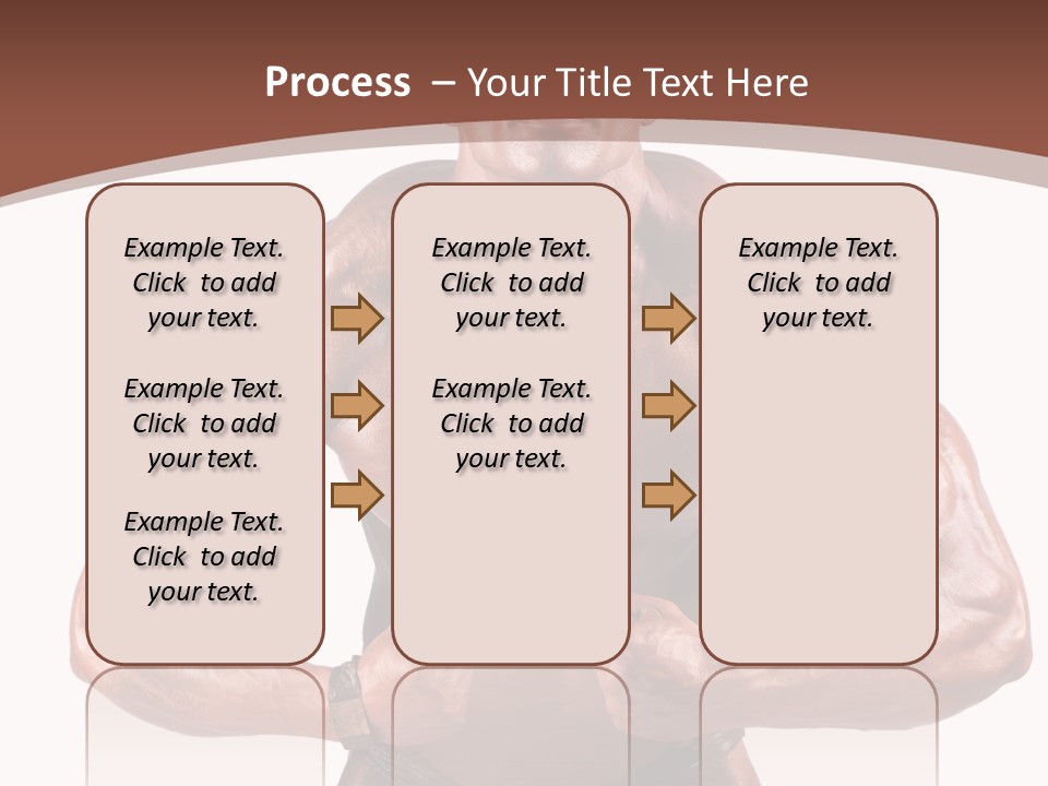 Cutout Power Pose PowerPoint Template