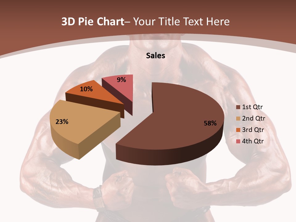Cutout Power Pose PowerPoint Template