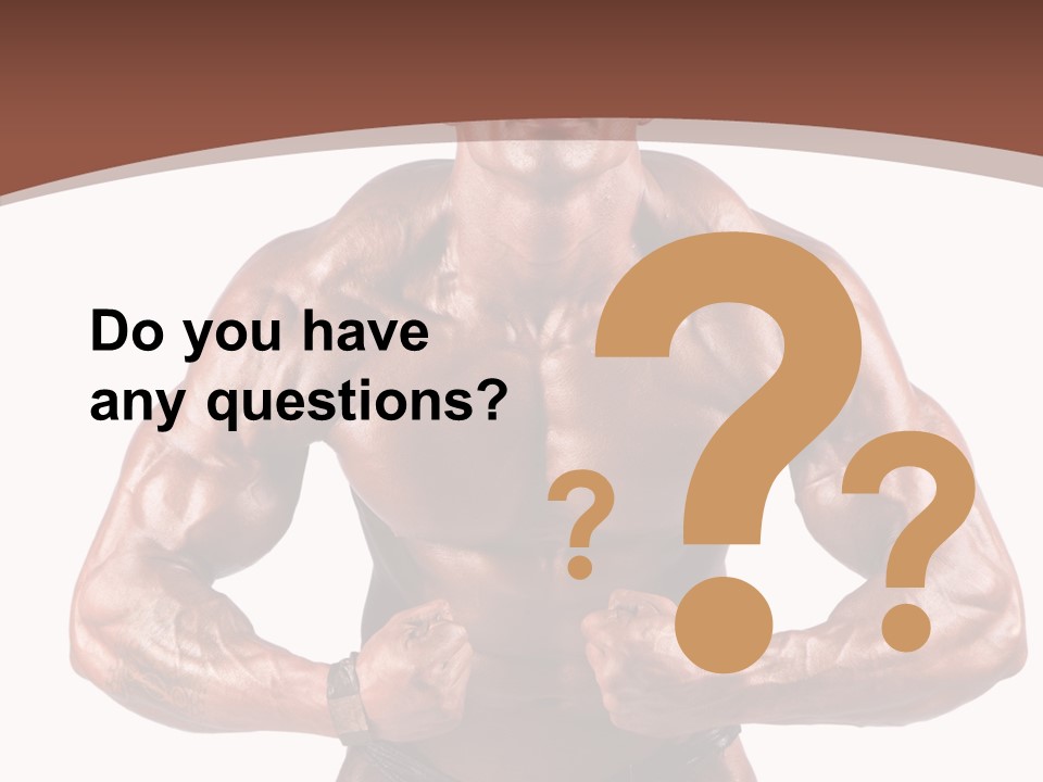 Cutout Power Pose PowerPoint Template