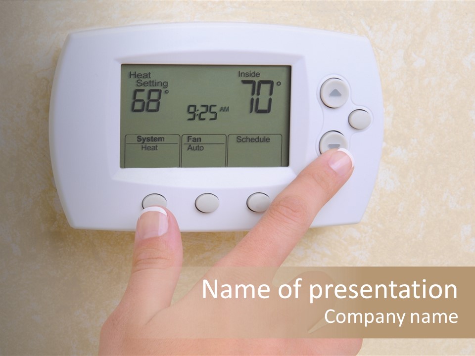 Save Indoors Appliance PowerPoint Template