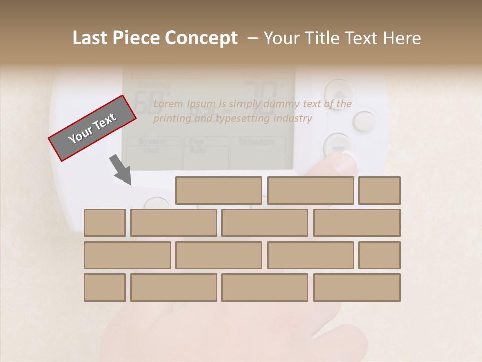 Save Indoors Appliance PowerPoint Template