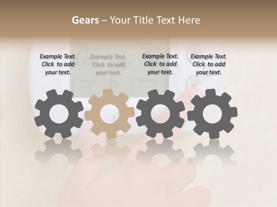 Save Indoors Appliance PowerPoint Template