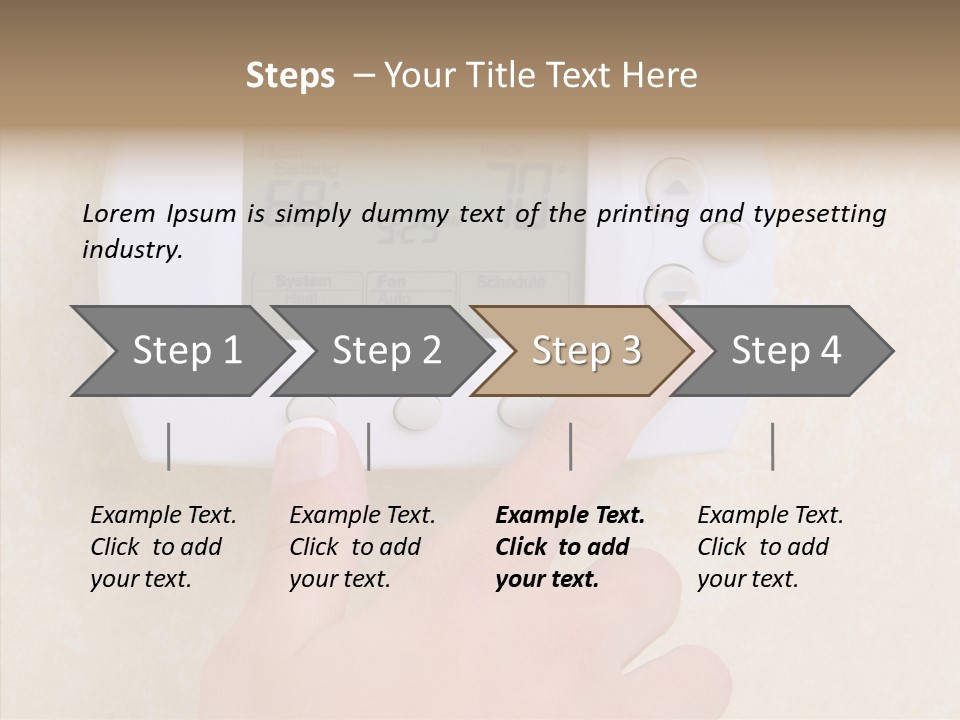 Save Indoors Appliance PowerPoint Template