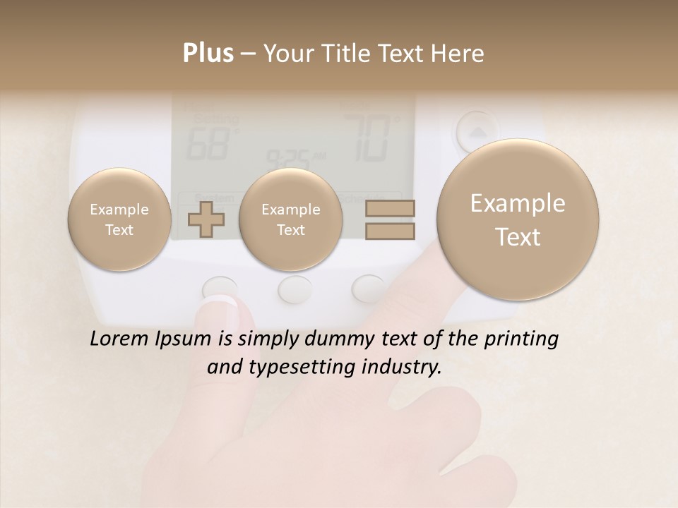Save Indoors Appliance PowerPoint Template