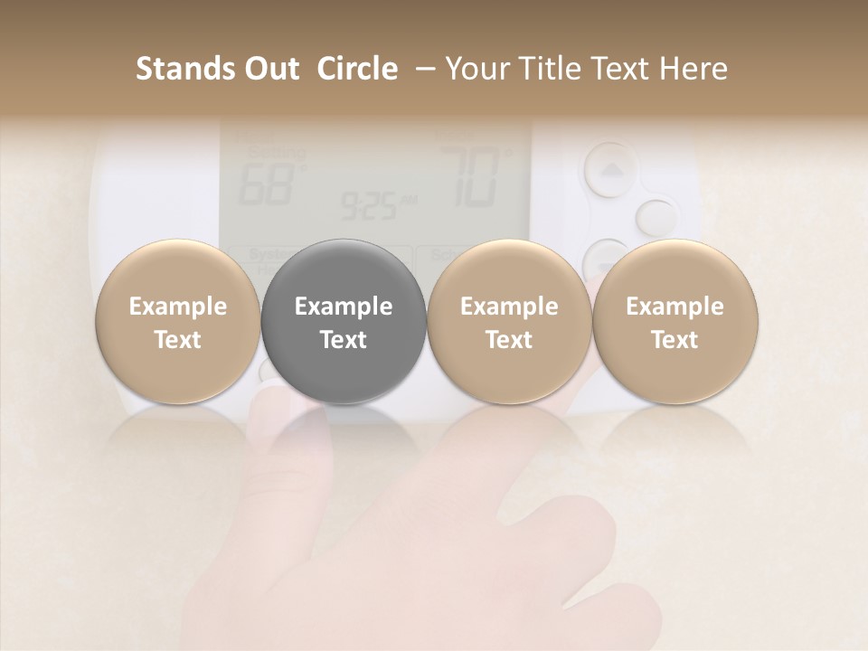 Save Indoors Appliance PowerPoint Template