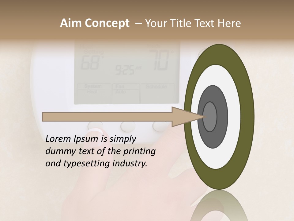 Save Indoors Appliance PowerPoint Template