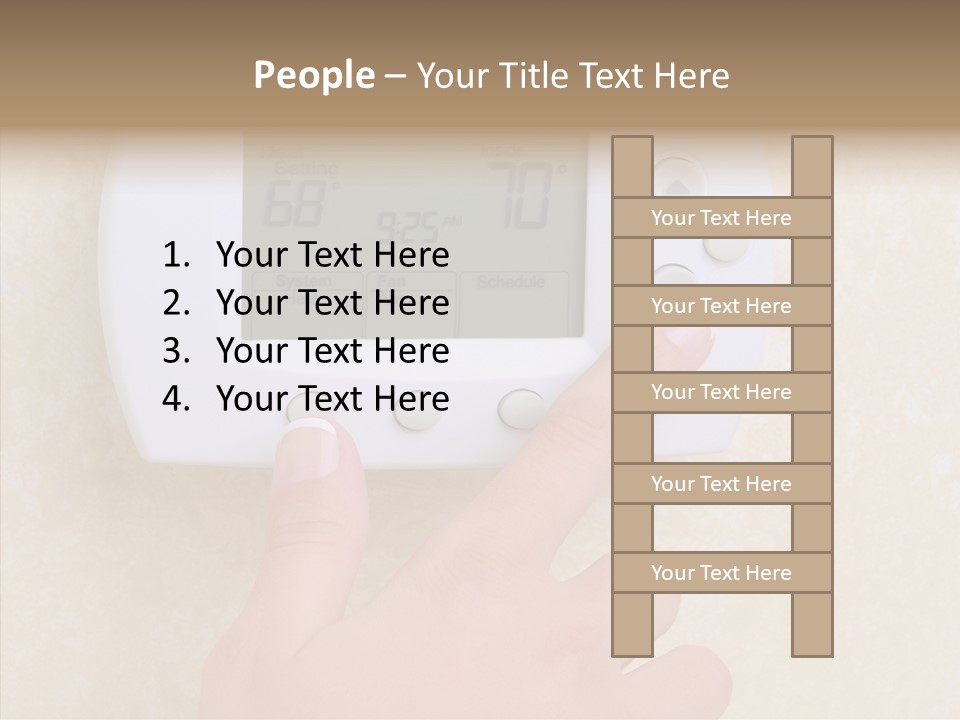 Save Indoors Appliance PowerPoint Template