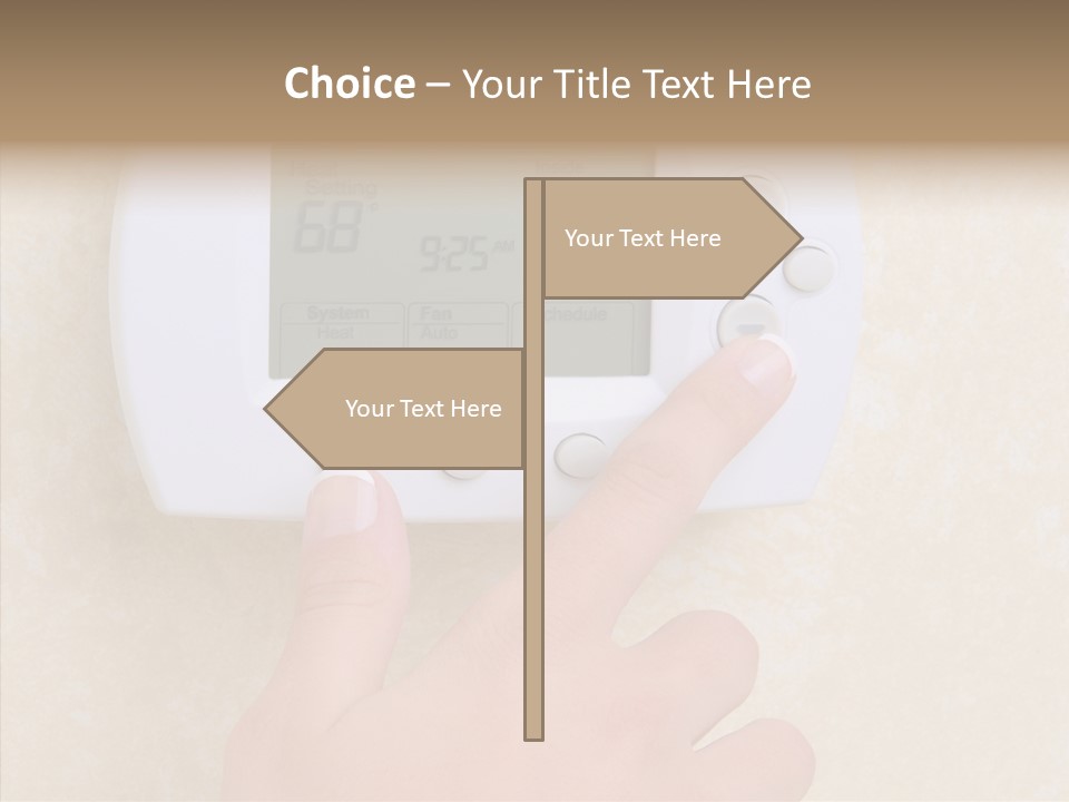 Save Indoors Appliance PowerPoint Template
