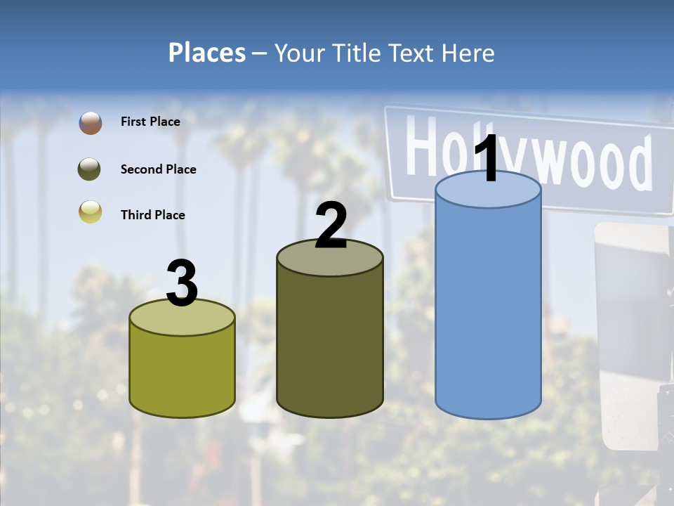 Light Traffic Stars PowerPoint Template
