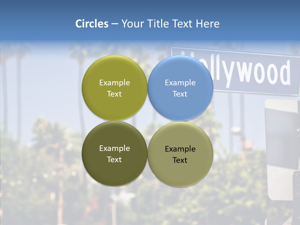 Light Traffic Stars PowerPoint Template
