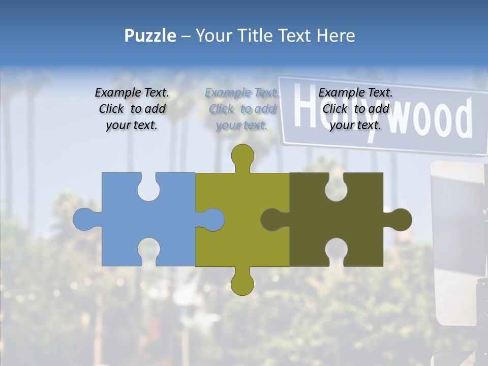 Light Traffic Stars PowerPoint Template