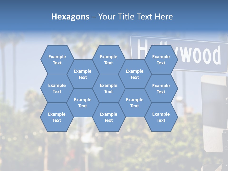 Light Traffic Stars PowerPoint Template