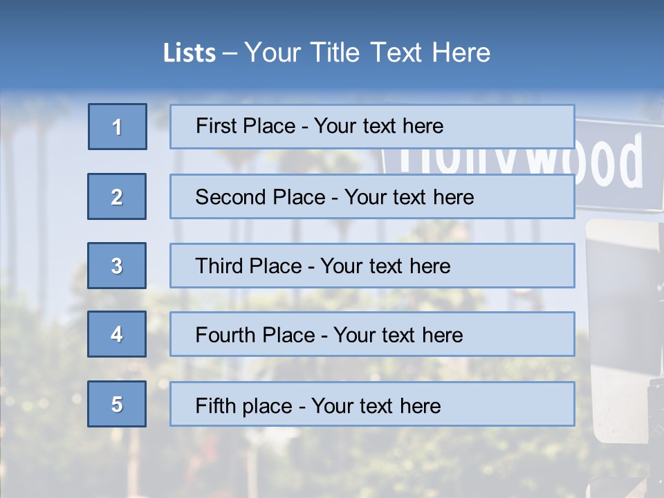 Light Traffic Stars PowerPoint Template