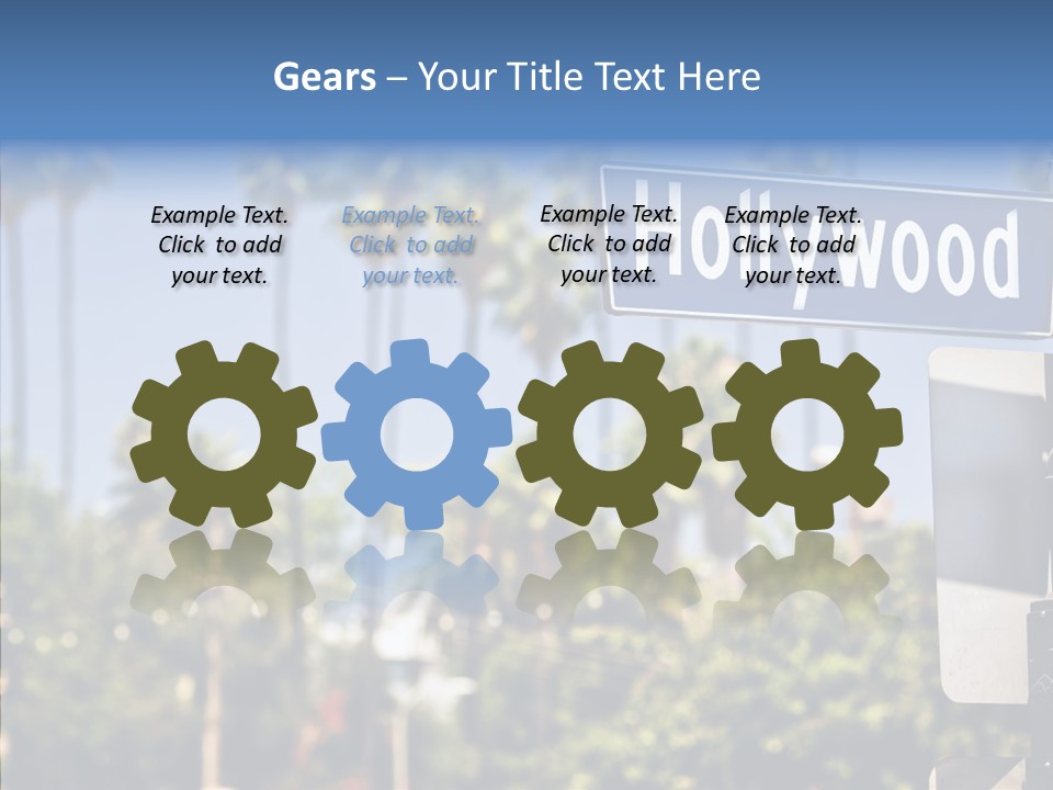 Light Traffic Stars PowerPoint Template