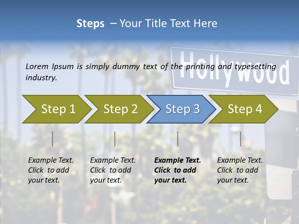 Light Traffic Stars PowerPoint Template