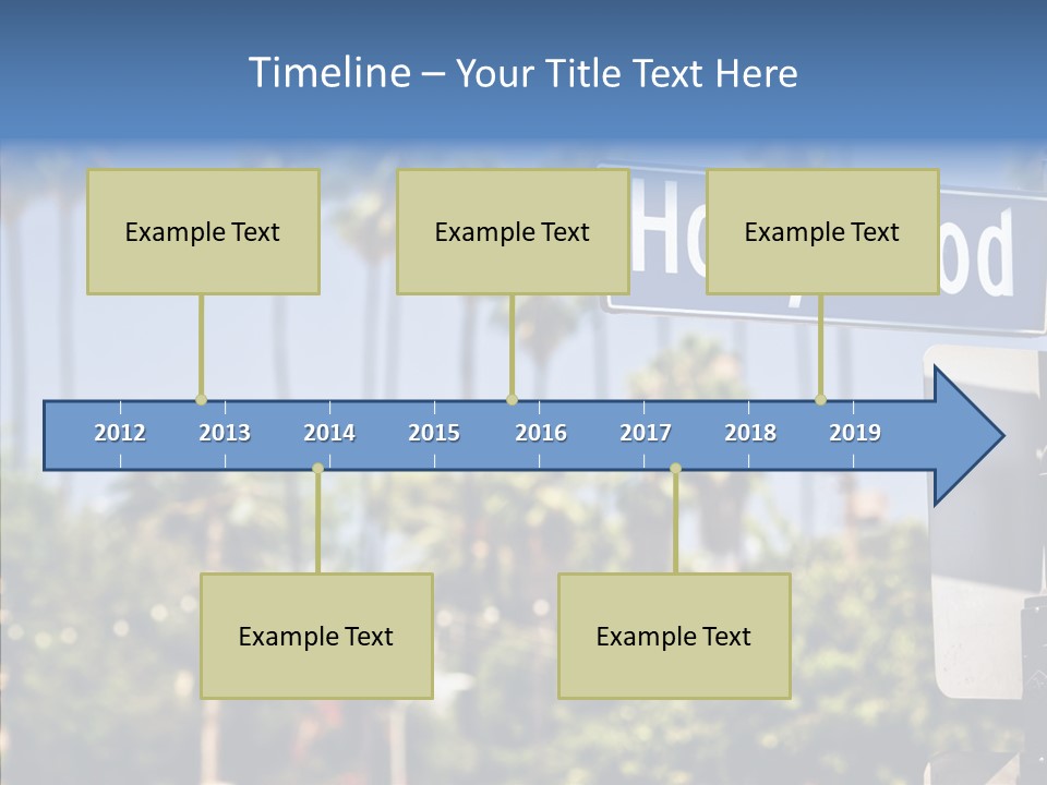 Light Traffic Stars PowerPoint Template