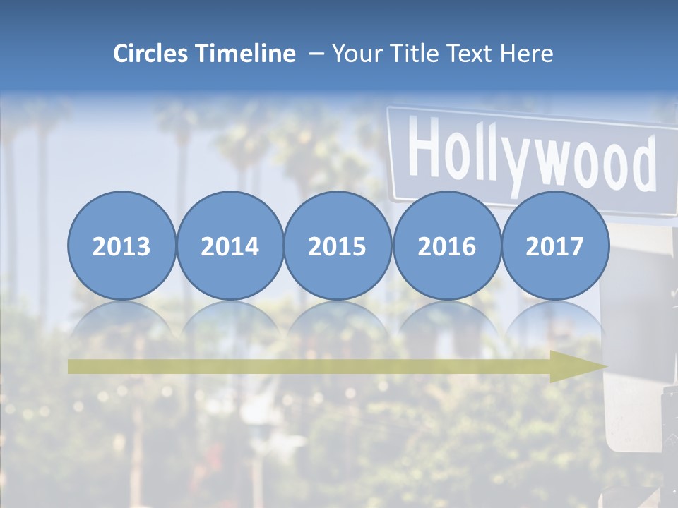 Light Traffic Stars PowerPoint Template