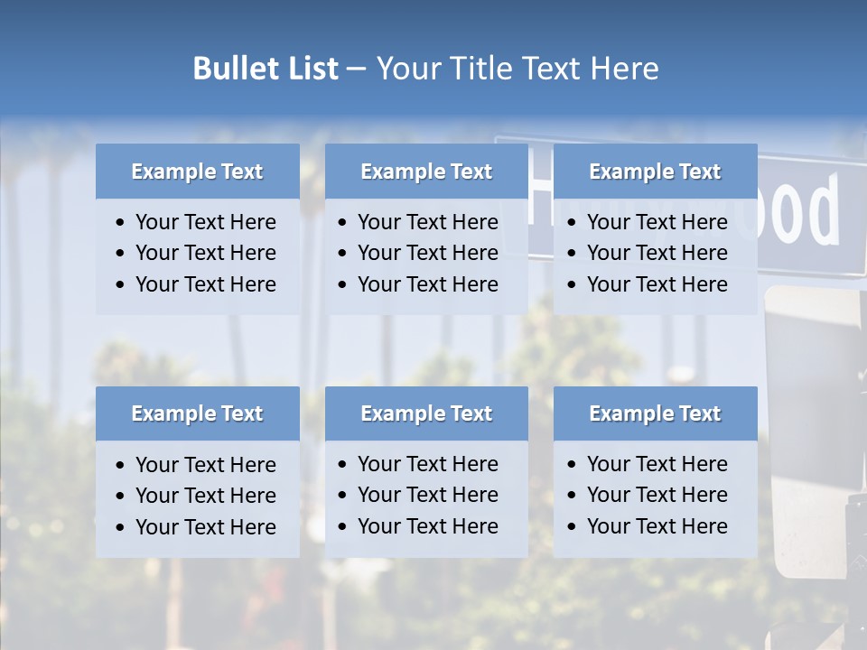 Light Traffic Stars PowerPoint Template
