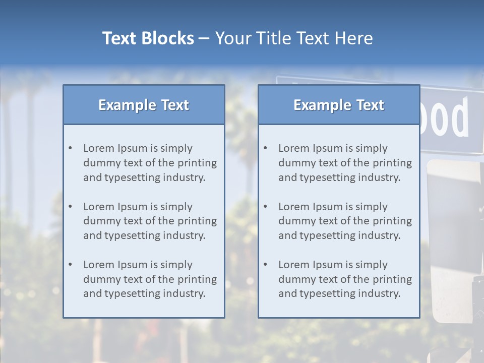 Light Traffic Stars PowerPoint Template