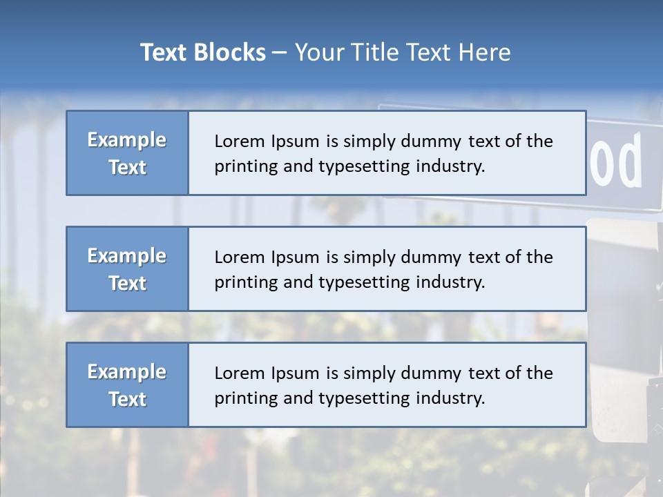 Light Traffic Stars PowerPoint Template