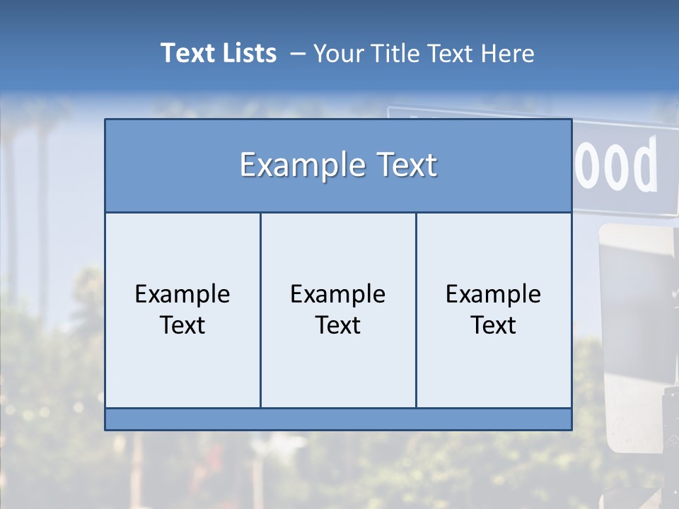 Light Traffic Stars PowerPoint Template