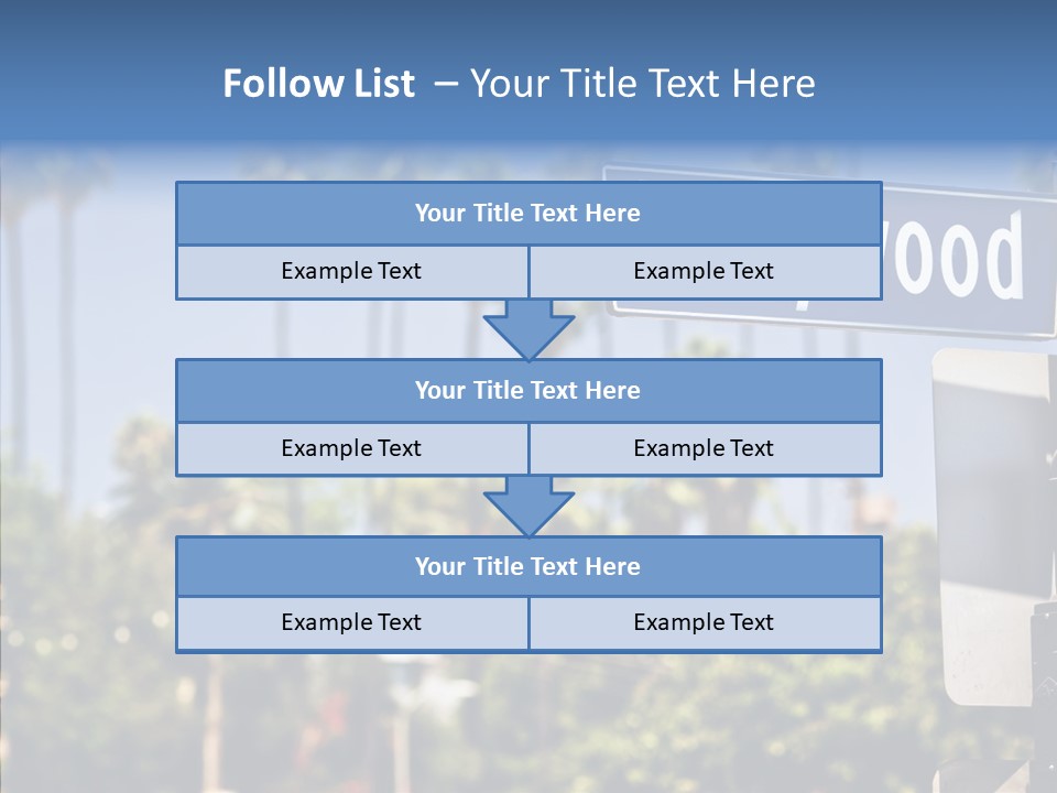 Light Traffic Stars PowerPoint Template