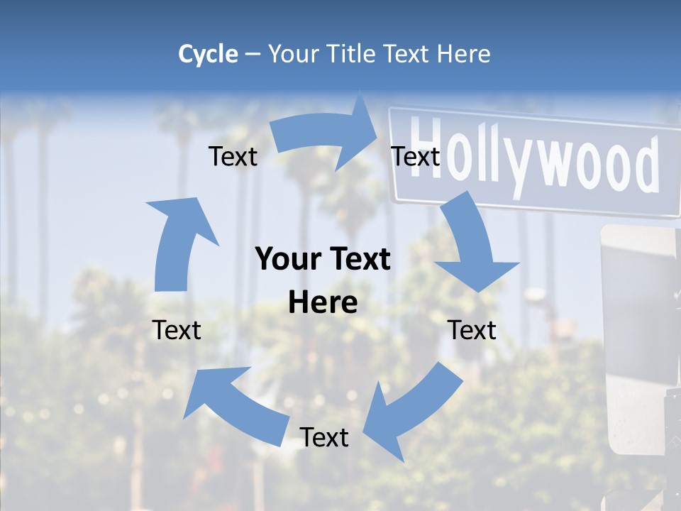 Light Traffic Stars PowerPoint Template