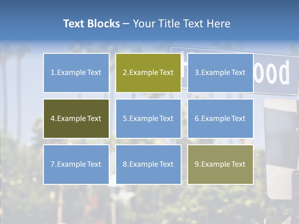 Light Traffic Stars PowerPoint Template