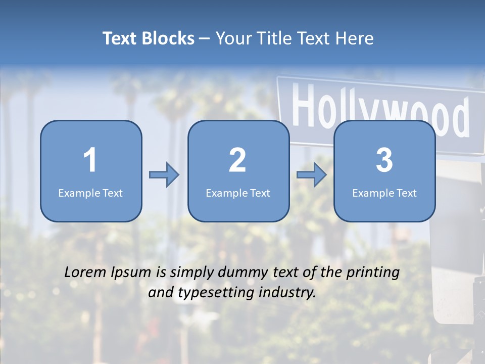 Light Traffic Stars PowerPoint Template