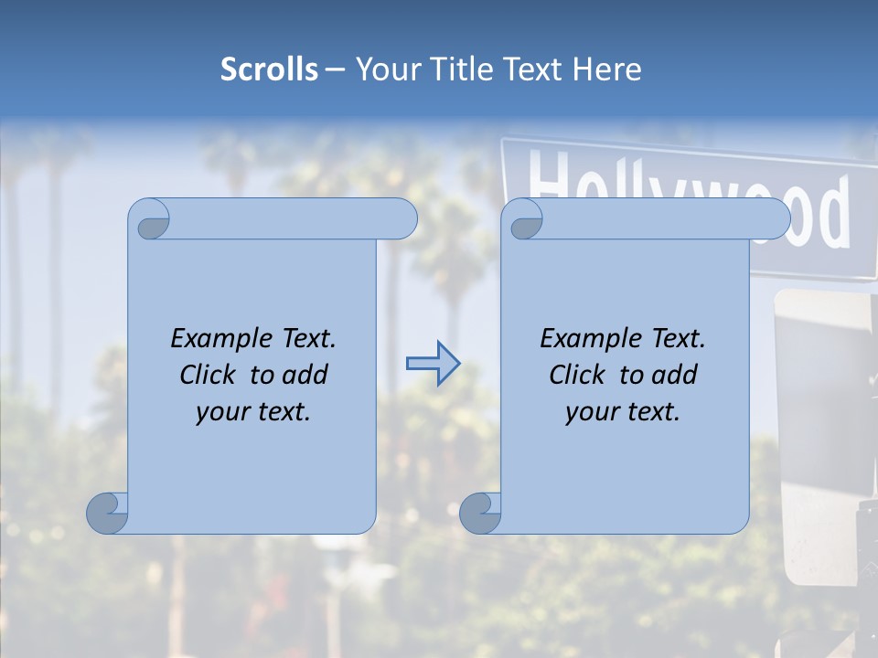 Light Traffic Stars PowerPoint Template