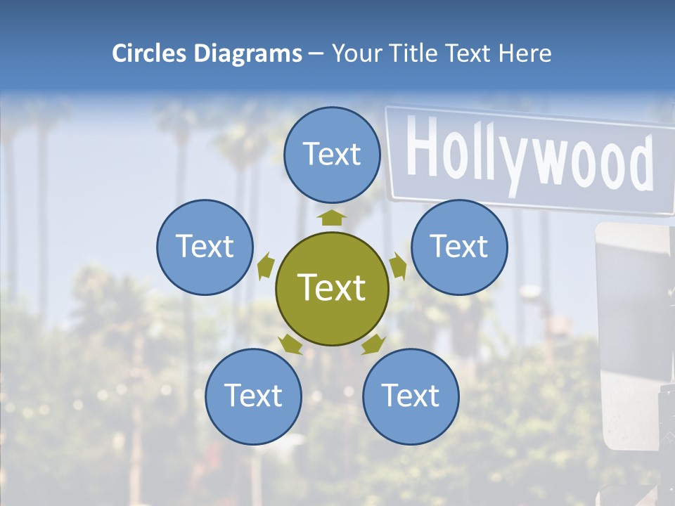 Light Traffic Stars PowerPoint Template