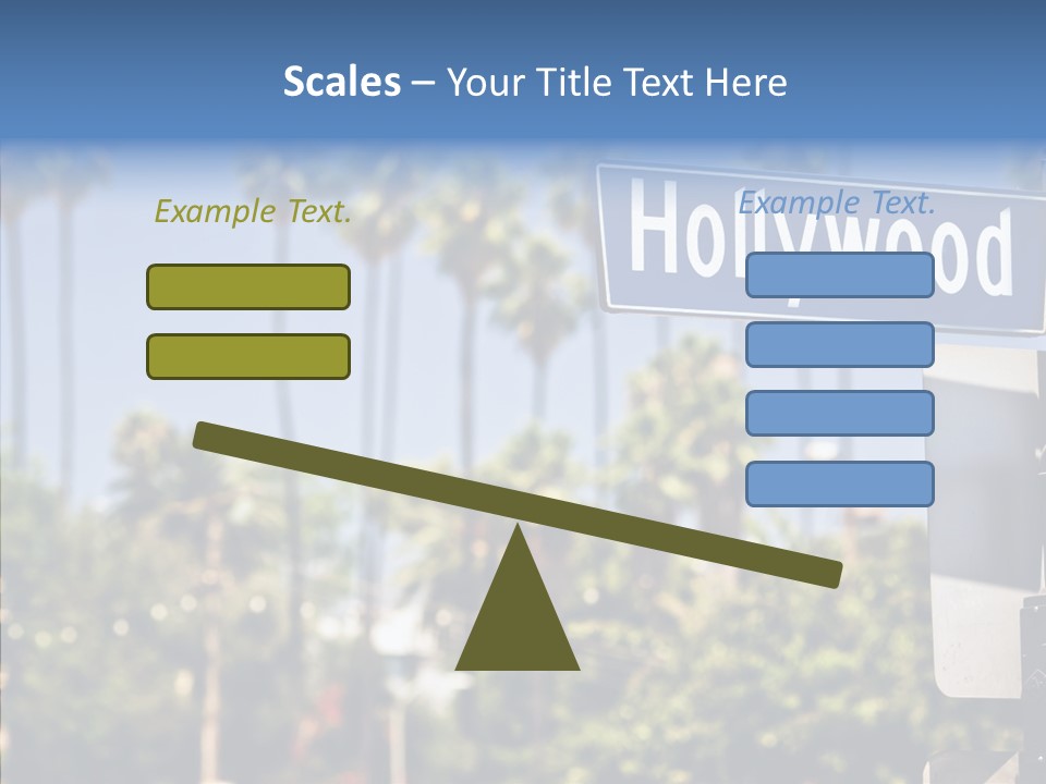 Light Traffic Stars PowerPoint Template