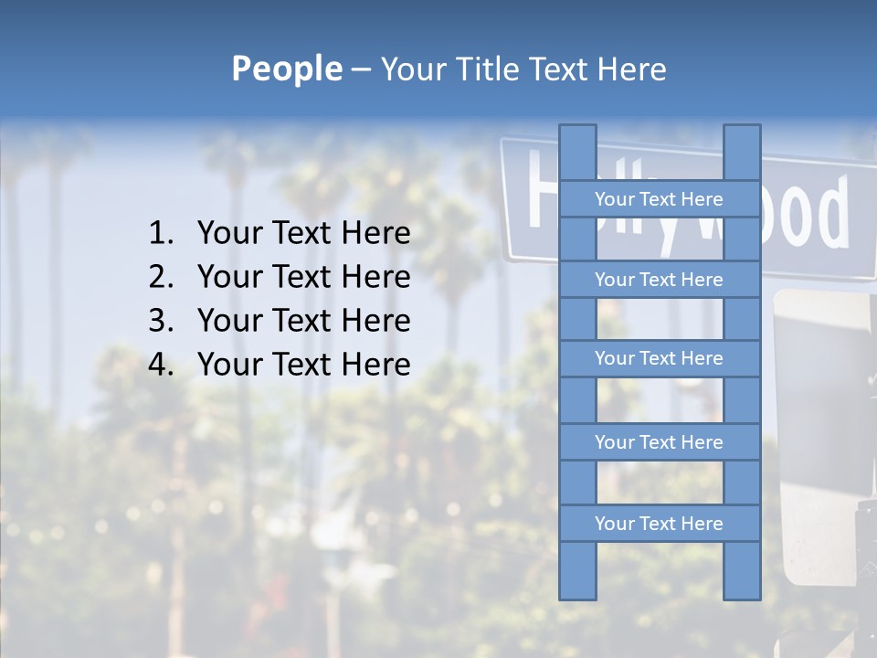 Light Traffic Stars PowerPoint Template
