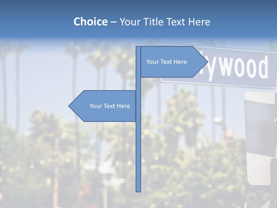 Light Traffic Stars PowerPoint Template