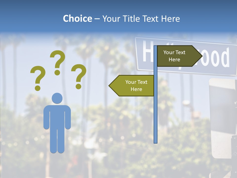 Light Traffic Stars PowerPoint Template