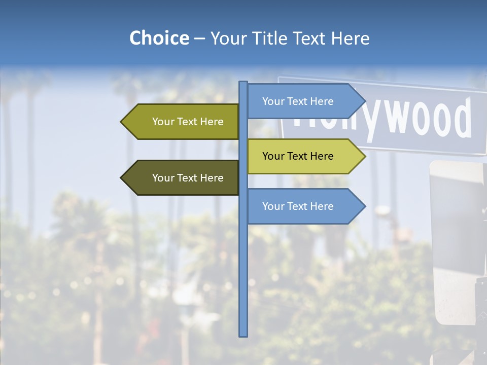 Light Traffic Stars PowerPoint Template