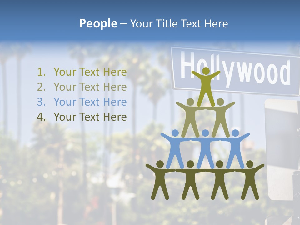 Light Traffic Stars PowerPoint Template