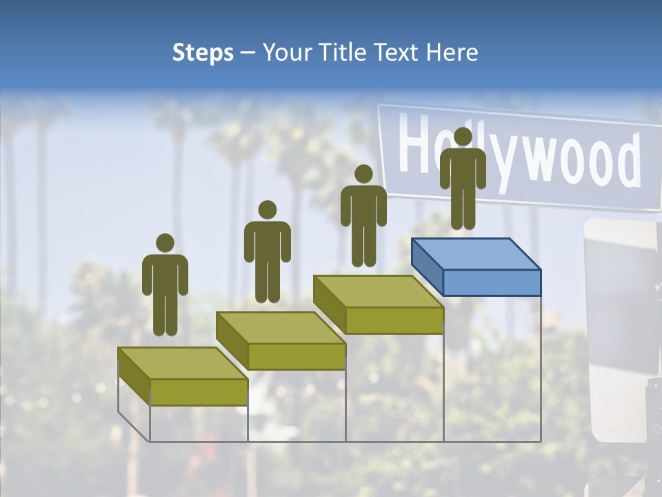 Light Traffic Stars PowerPoint Template
