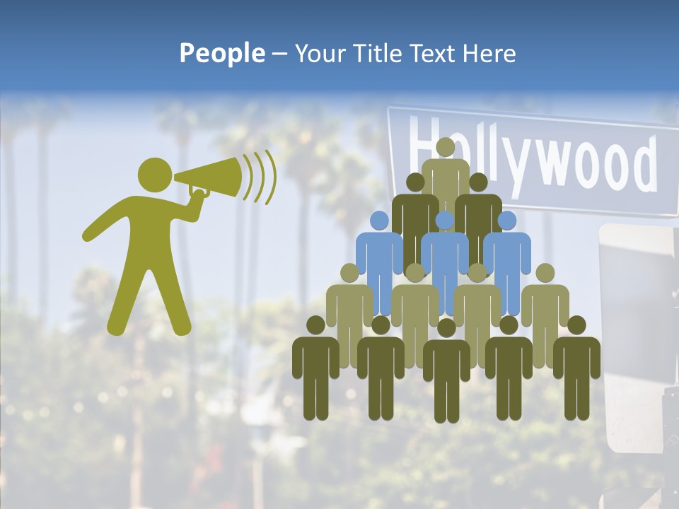 Light Traffic Stars PowerPoint Template