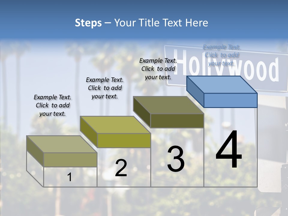 Light Traffic Stars PowerPoint Template