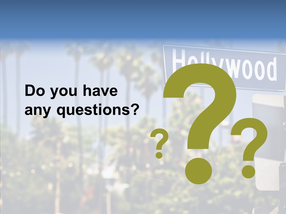 Light Traffic Stars PowerPoint Template