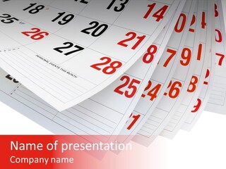 Organise Numerals Plan PowerPoint Template