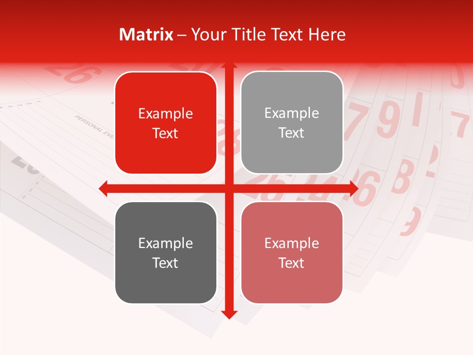 Organise Numerals Plan PowerPoint Template