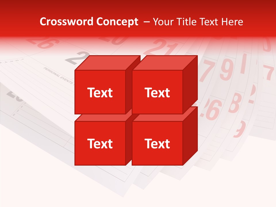 Organise Numerals Plan PowerPoint Template