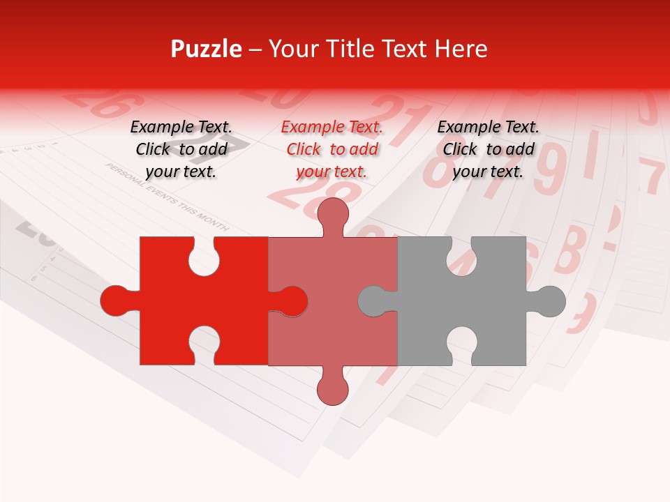 Organise Numerals Plan PowerPoint Template