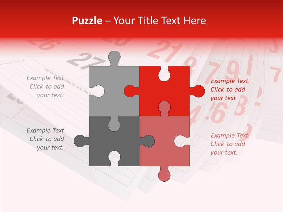 Organise Numerals Plan PowerPoint Template