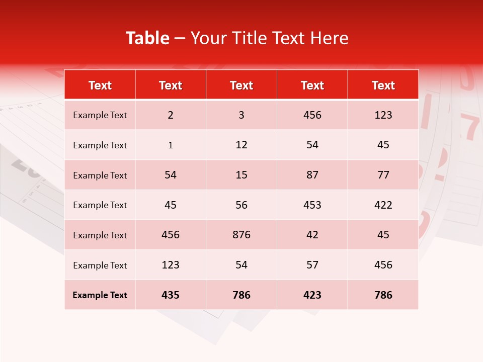 Organise Numerals Plan PowerPoint Template