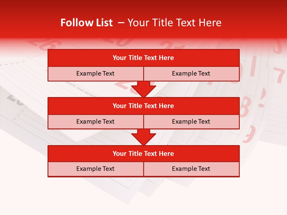 Organise Numerals Plan PowerPoint Template