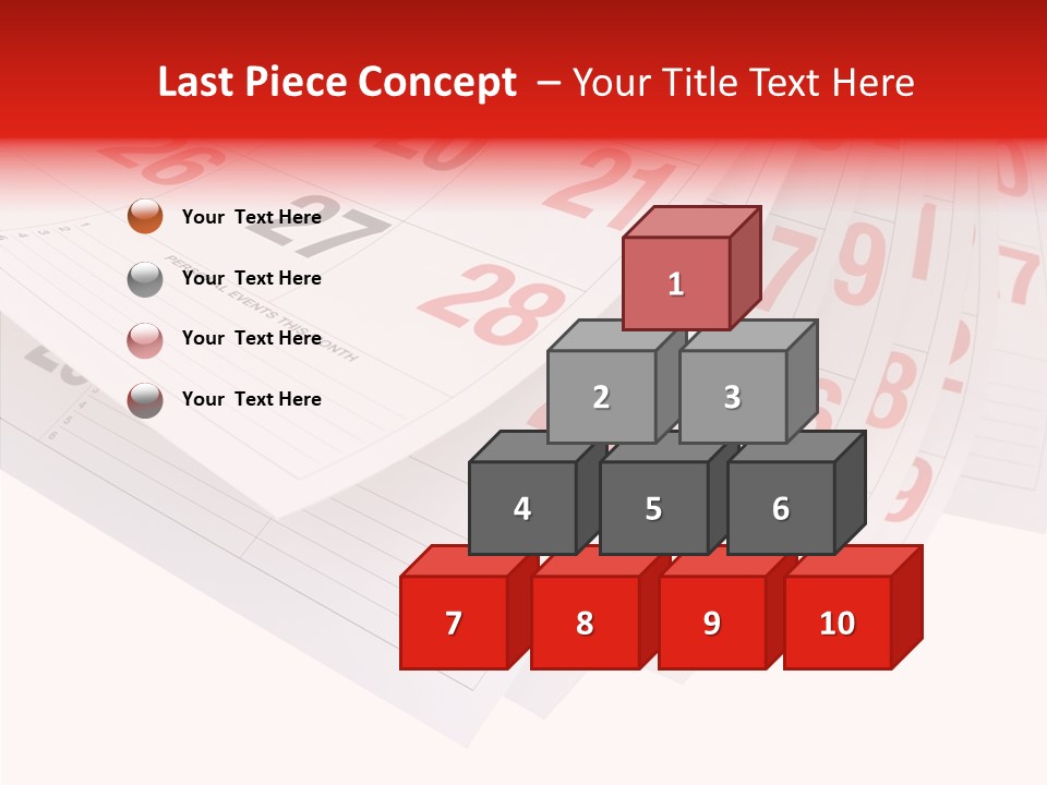 Organise Numerals Plan PowerPoint Template