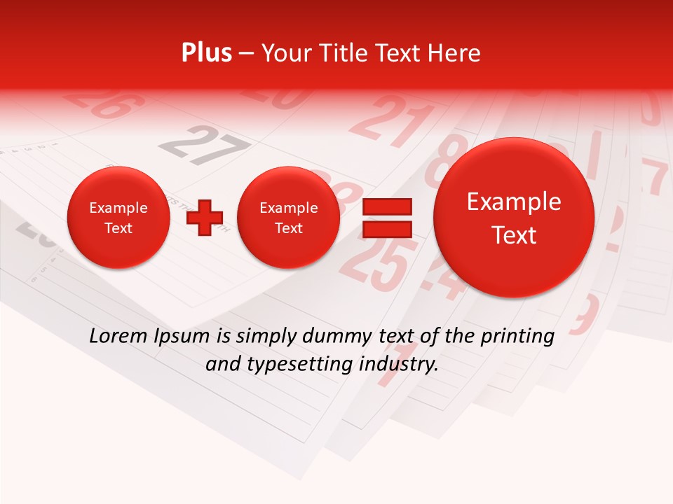 Organise Numerals Plan PowerPoint Template